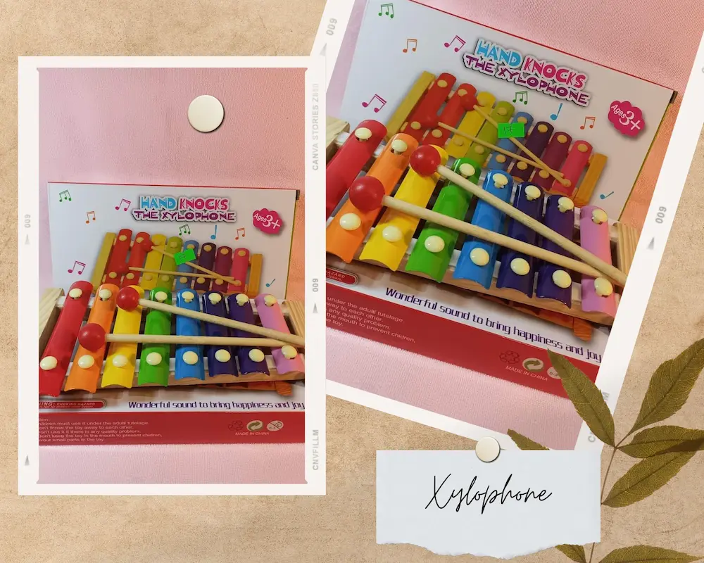 8 Scale Wooden Frame Style Xylophone Musical Funny Educational Toys for Children