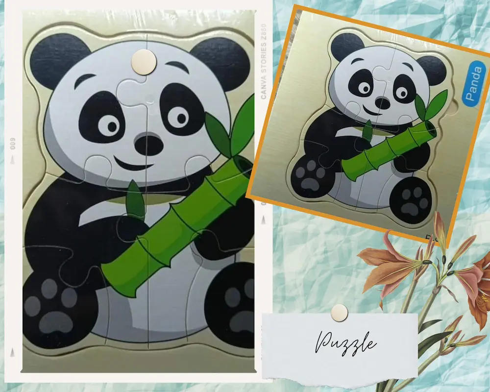 Wooden Puzzle - Panda