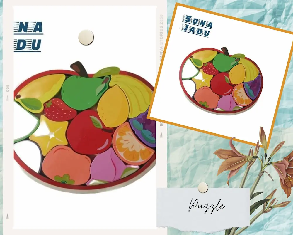 Wooden Puzzle - Fruits