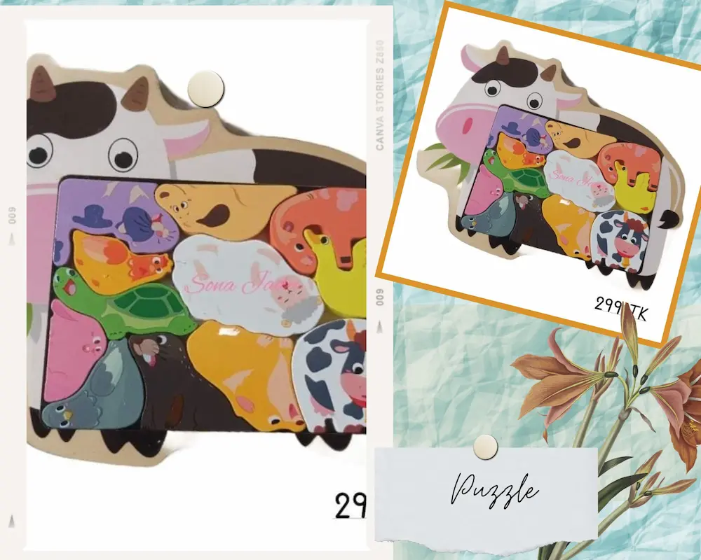 Wooden Puzzle - Animals