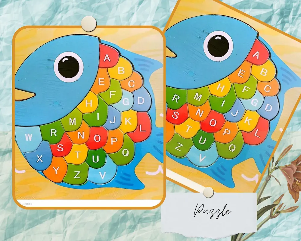 Wooden Puzzle - Fish