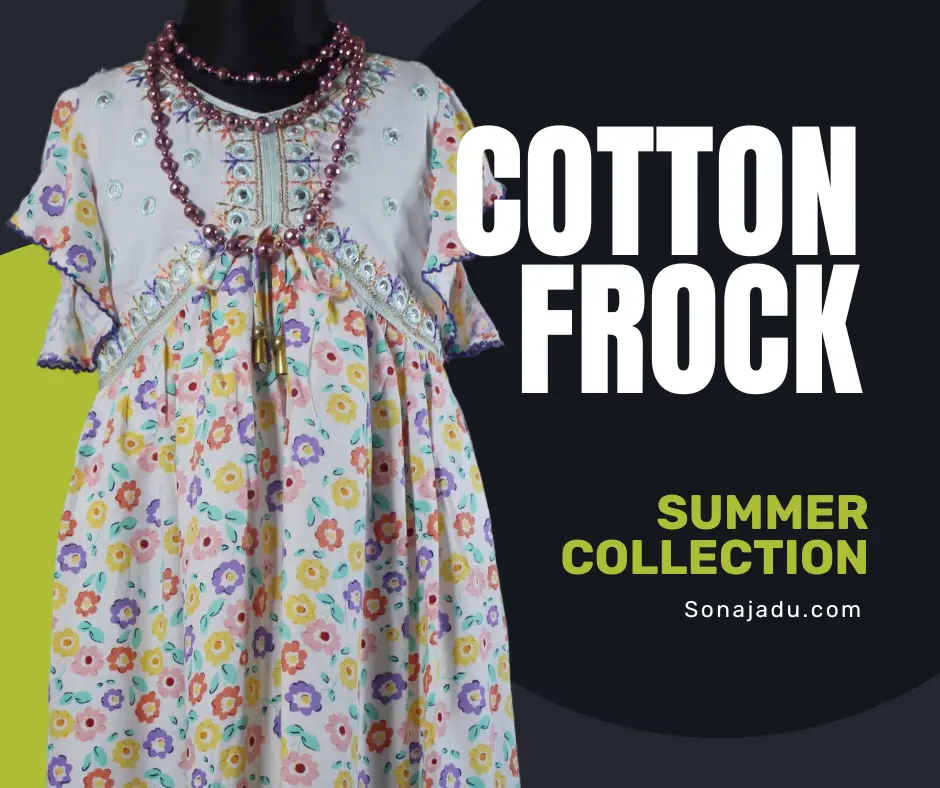 Buy Cotton Frock for Girls (2–6 Years) in Bangladesh White – Summer Collection