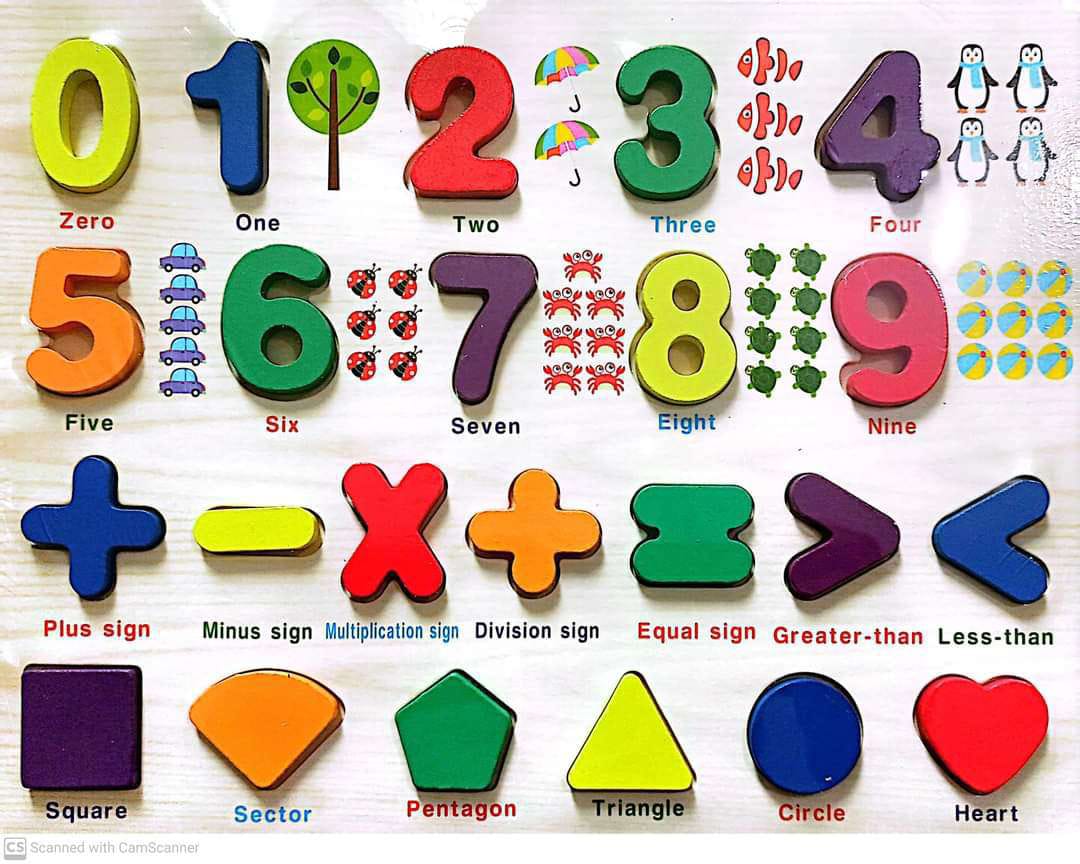 Wooden 123 Puzzle for Kids